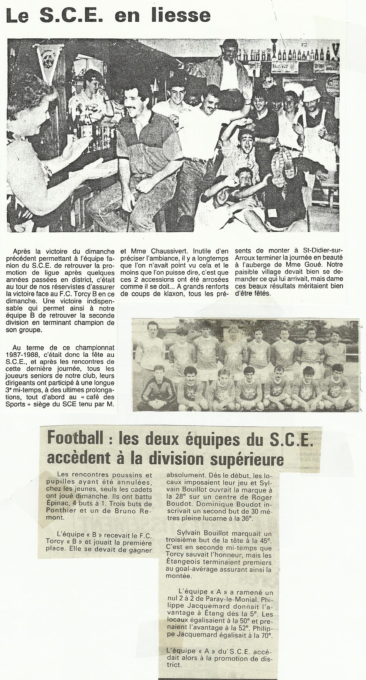 club rencontres 1987